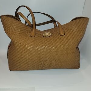 GUC TORY BURCH TAN LEATHER SHOULDER TOTE BAG